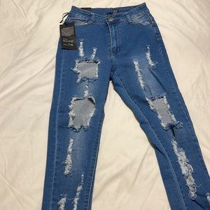 Blue Ripped Jeans